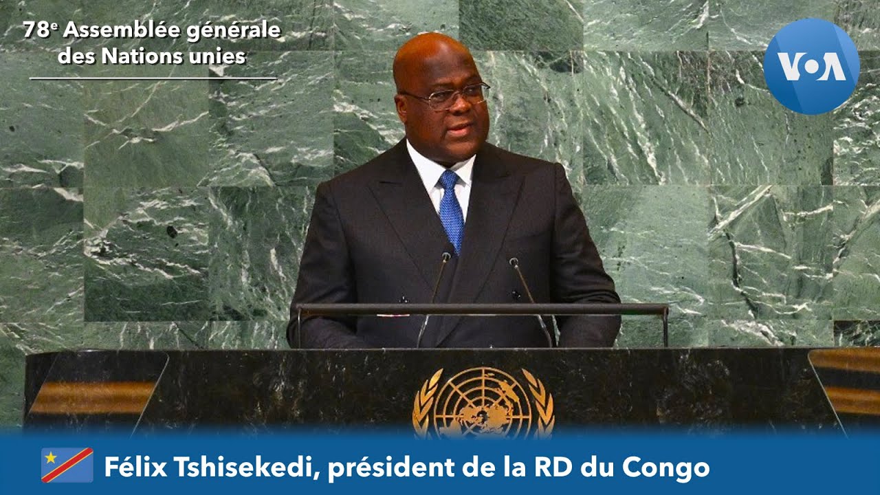 Félix Tshisekedi (RDC) devant la 78e Assemblée générale des Nations unies
