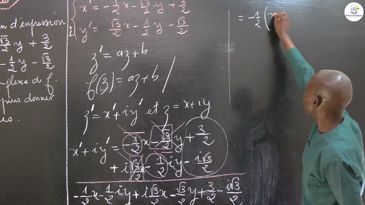 Exercices - Terminale S2 - Mathématiques:  Les Similitudes Planes Directes / M. Boye