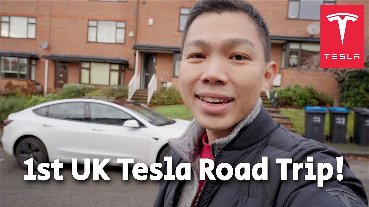 Tesla Road Trip: London to Bury St Edmunds (1st UK Driving Experience)