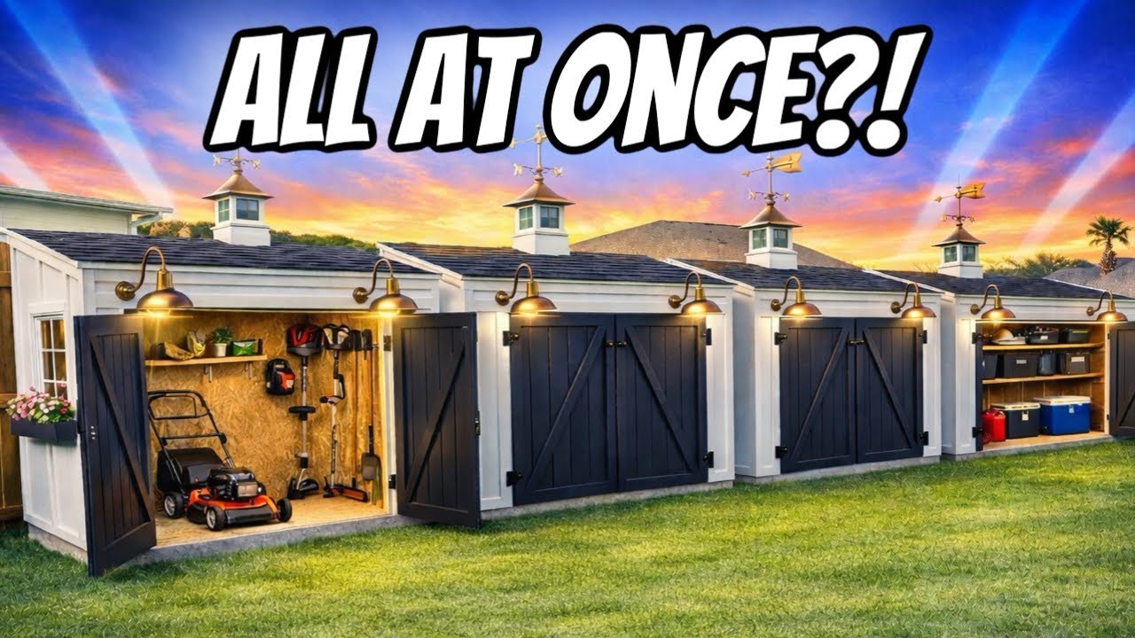 Most People Build One Shed&hellip; I Built 5 at the Same Time! 