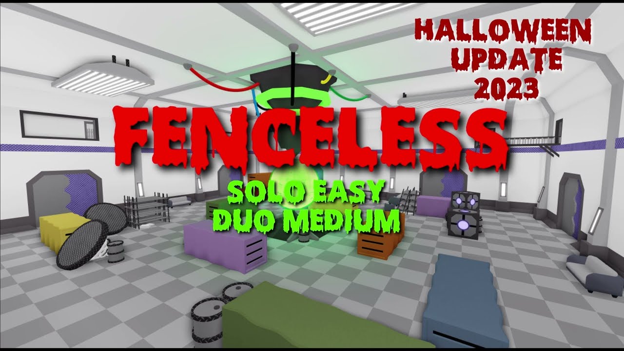 FENCELESS (FACILITY RAID) Easy and Medium Mode Challenge ONLY in Roblox Tower Heroes UPDATE#6-AB