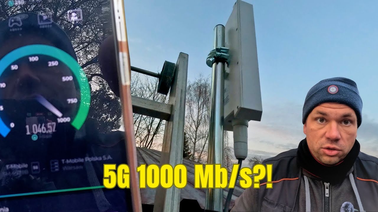 5G ponad 1000 Mb/s w domu jednorodzinnym | Montaż anteny 5G J&oacute;zef&oacute;w