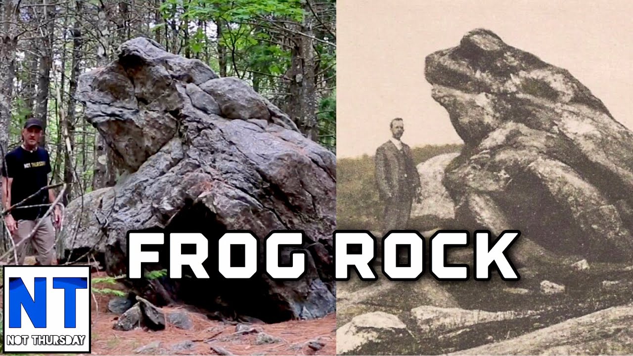 The Frog rock cool places to visit in New Hampshire New Boston history