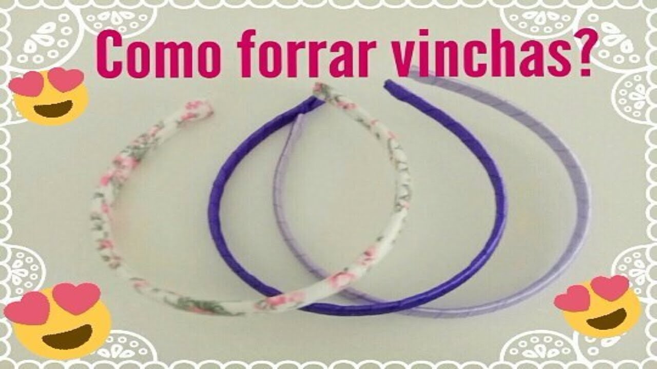 Como forrar diademas o vinchas