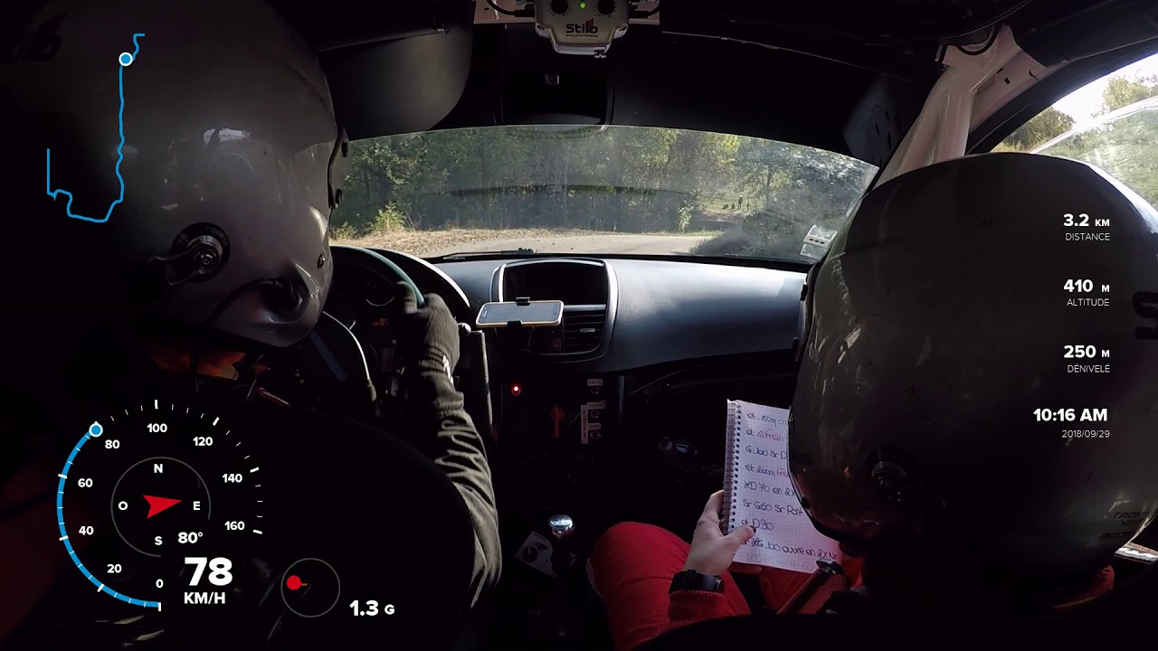 Rallye des Collines Ardéchoises ES2 11ème temps scratch DUCLAUX/FAURE 207 A8
