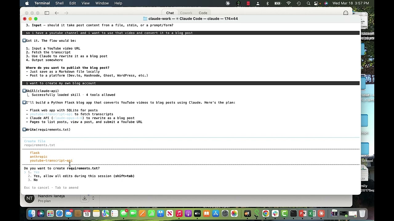 Claude Code - Creating a sample python app using claude code