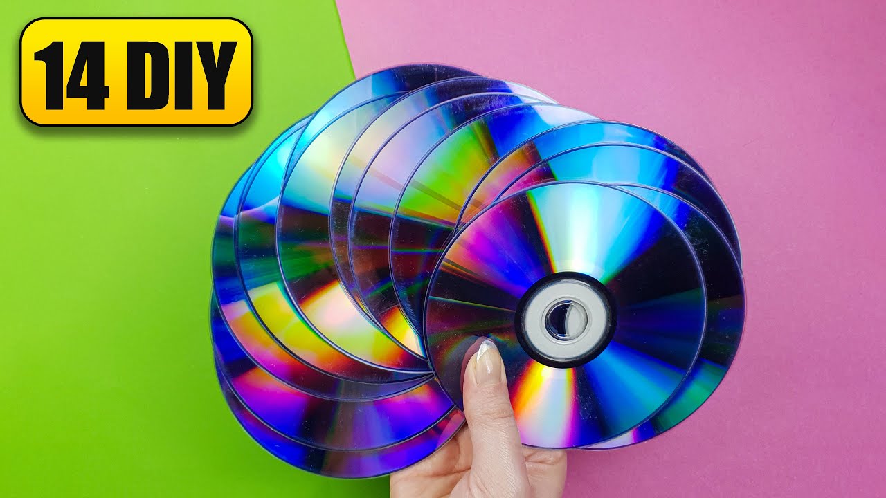14 Amazing Decorative Idea with Old CD, DIY Recycling Ideas