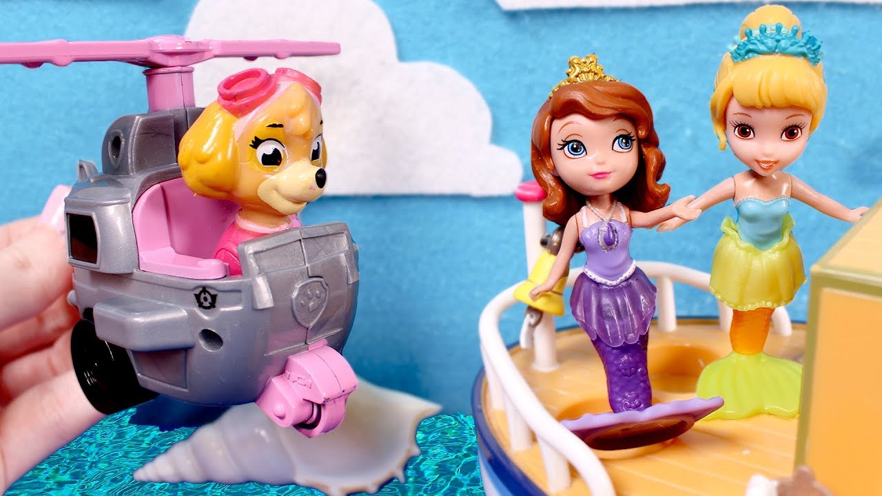 👑 PRINCESA SOFIA 👑 Patrulla Canina rescata a la Princesa Sofia y su amiga la sirena Oona