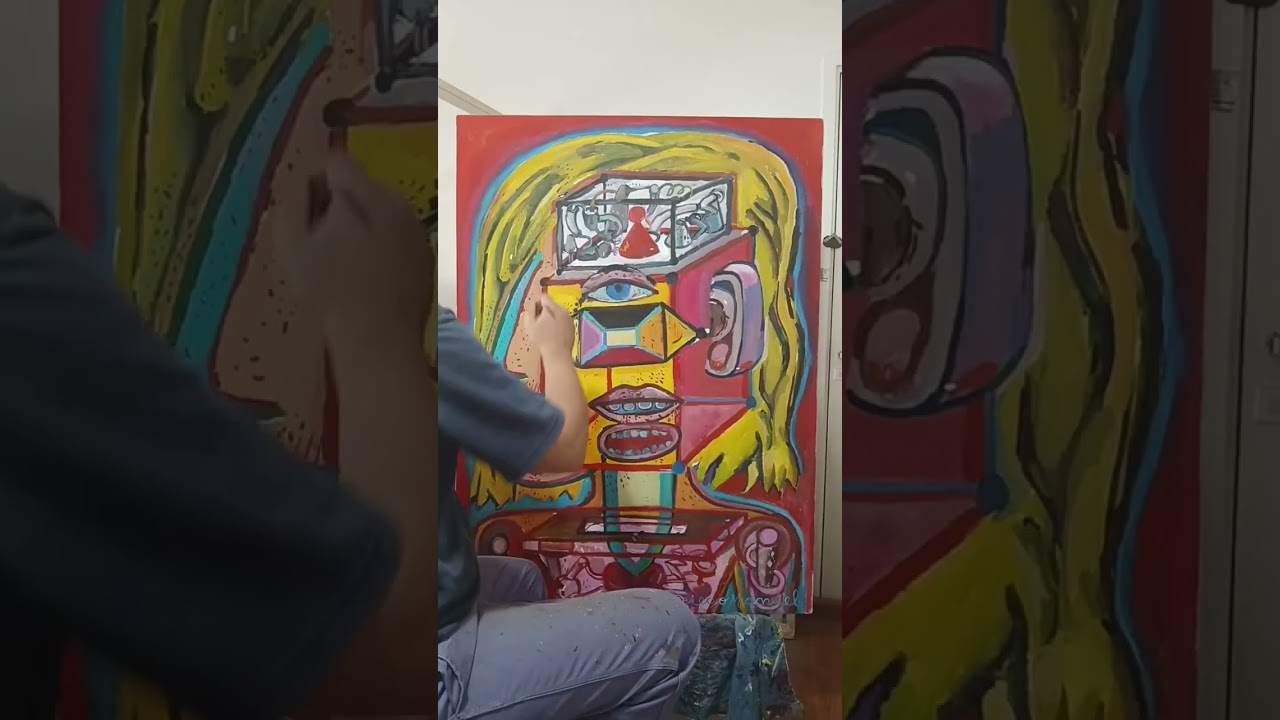 Series: Abstracta Pop, Cabeza de Mujer, Cabeza de Hombre. Diego Manuel Rodríguez #diegomanuelartist 