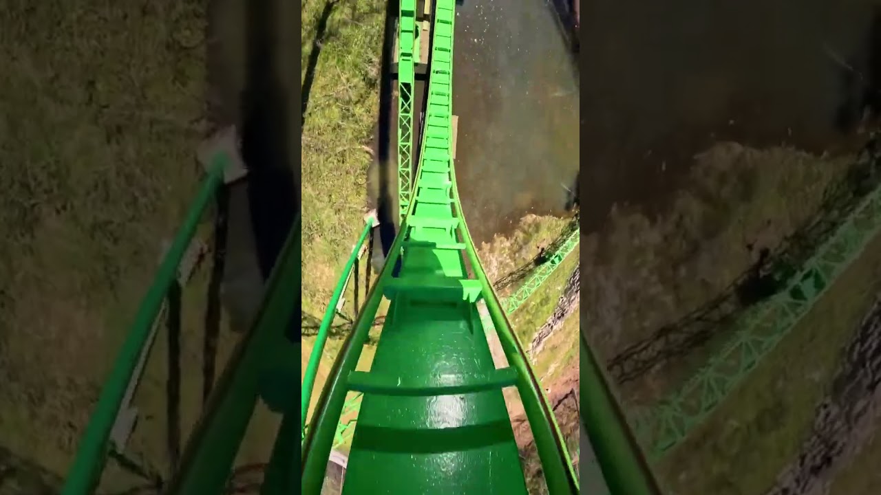 What's your favorite green coaster 🍀#rollercoaster #gopro #stpatricksday #sixflagsovergeorgia #loop