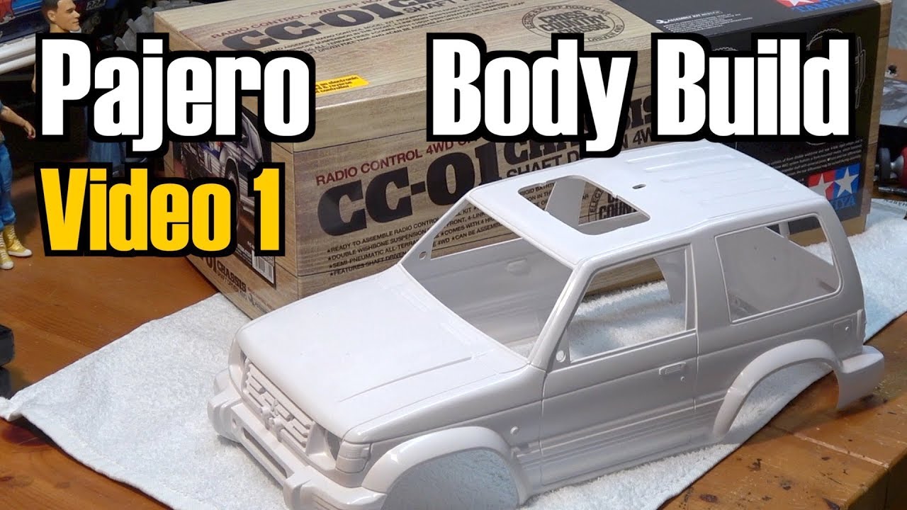 Tamiya CC-01 Mitsubishi Pajero Body Build and Paintjob - Video 1
