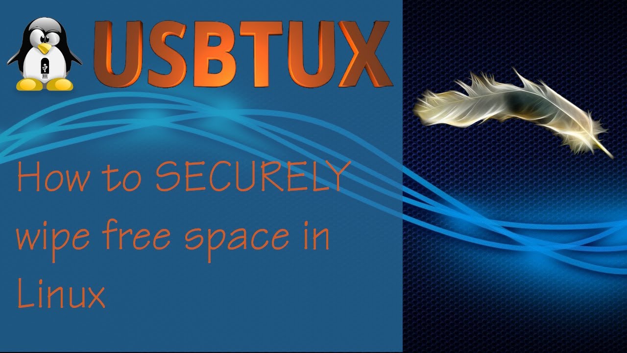 How to SECURELY wipe free space on any disk or partition  in Linux.