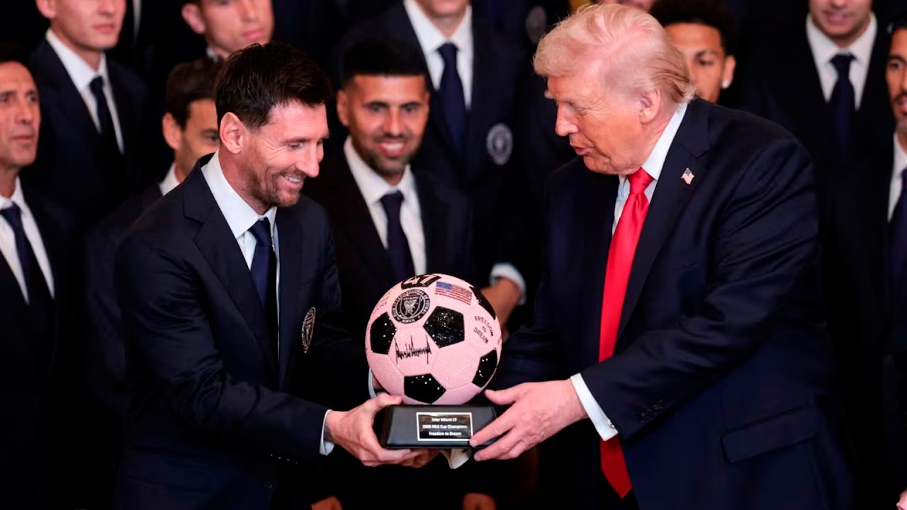 Las imágenes de Lionel Messi y Donald Trump, juntos en la Casa Blanca