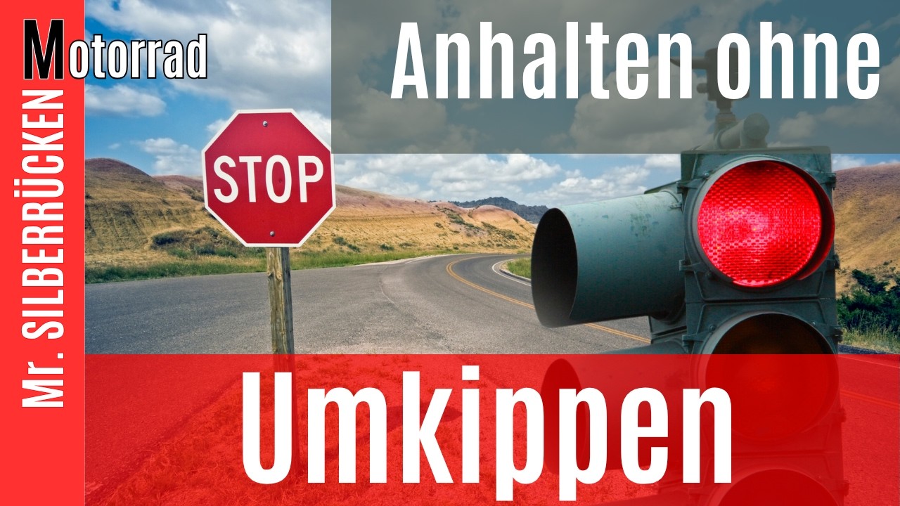 Anhalten mit dem Motorrad ohne Umkippen