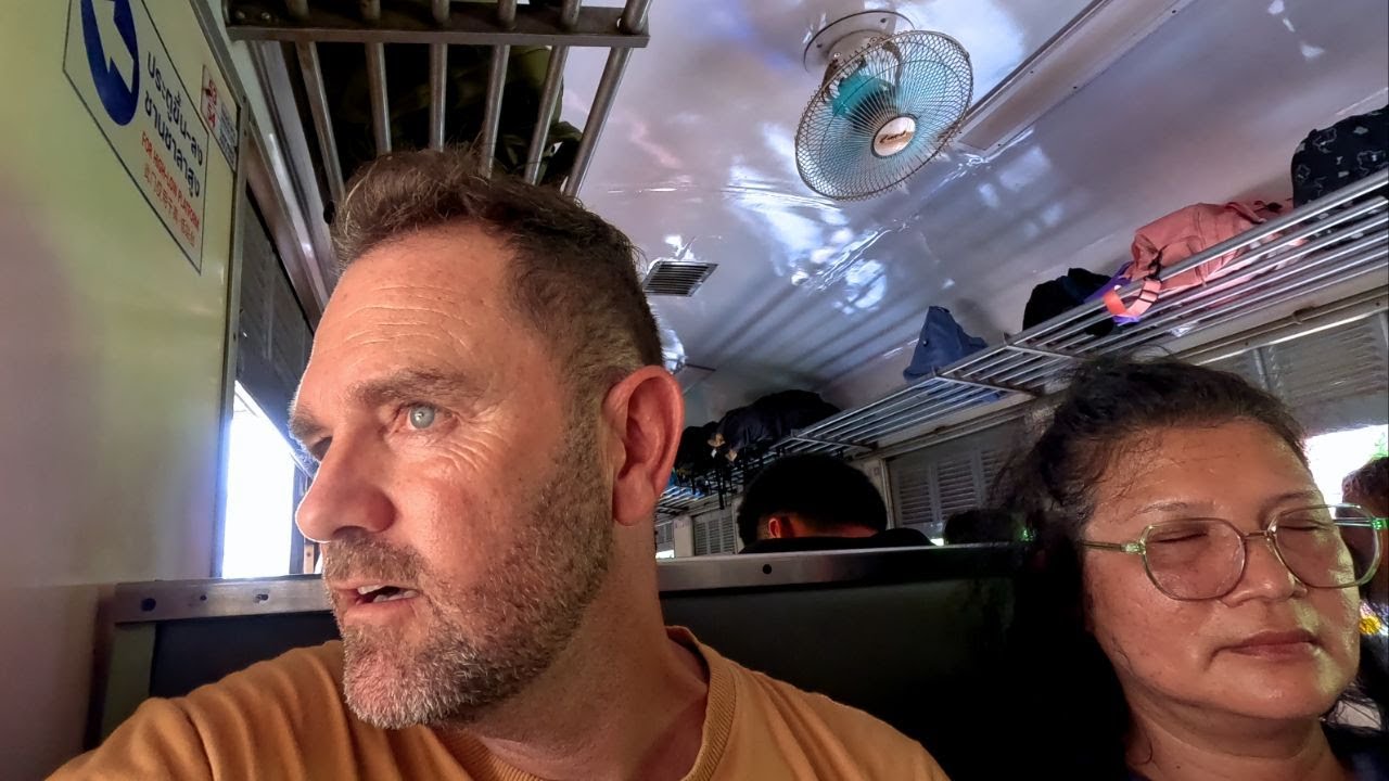 Chiang Mai to Bangkok (3RD CLASS FAN TRAIN) Our 40HRS JOURNEY in Thailand.🇹🇭