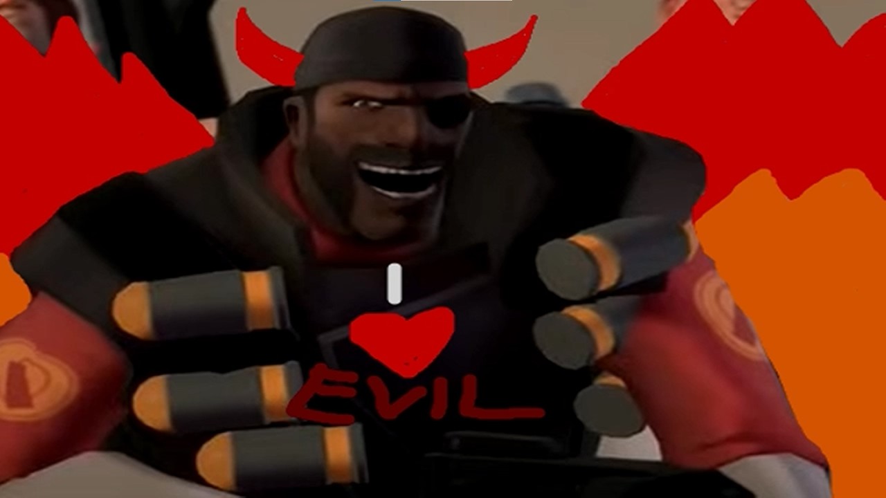 TF2 Demoman becomes evil