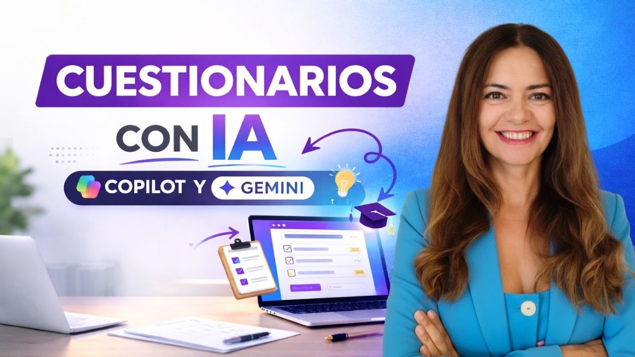 Cómo crear cuestionarios de evaluación de formación con IA (Copilot y Gemini)