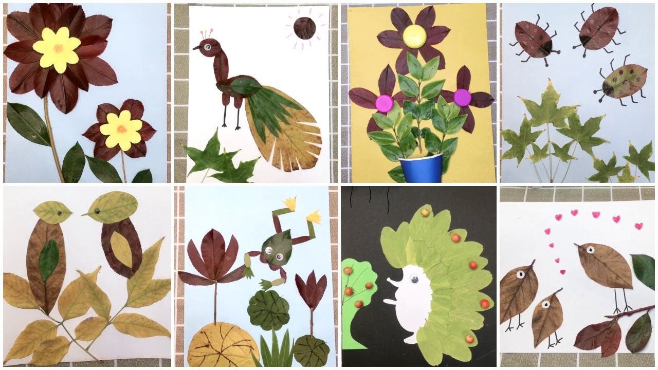 Stunning DIY Leaf Crafts for Kids to Make  |Best Leaf Art & Craft Ideas for Kids |Leaf art and craft