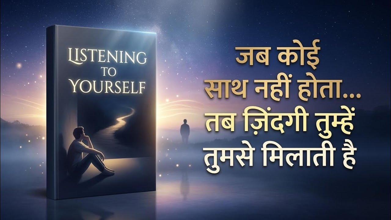 LISTENING TO YOURSELF | जब कोई साथ नहीं होता… तब ज़िंदगी तुम्हें तुमसे मिलाती है |  Hindi Audiobook 
