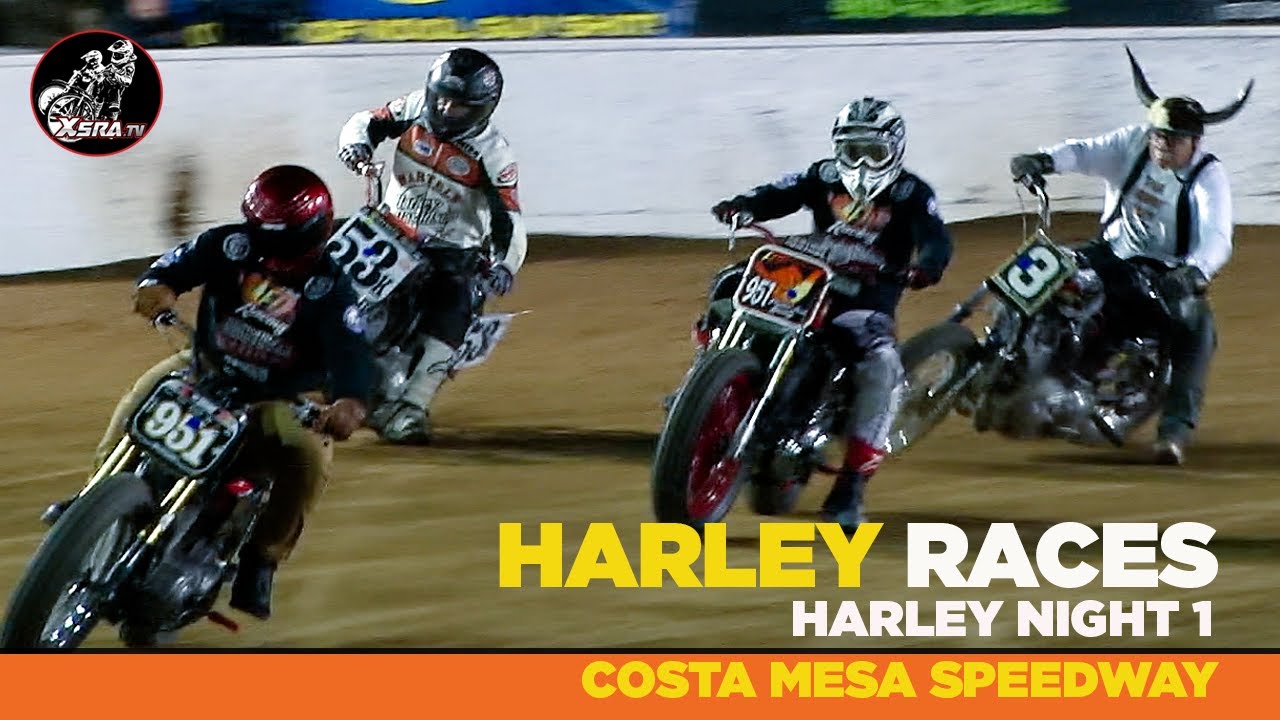 1st Full Round of Harley Races 2024! Costa Mesa Speedway #harleydavidson #racing #fyp