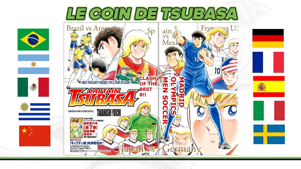 Tout savoir sur les équipes nationales dans Captain Tsubasa (Olive et Tom)