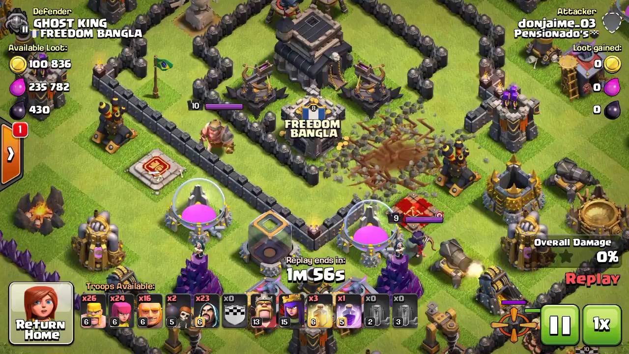 Clash of Clans Successfully Loot Attack Defense