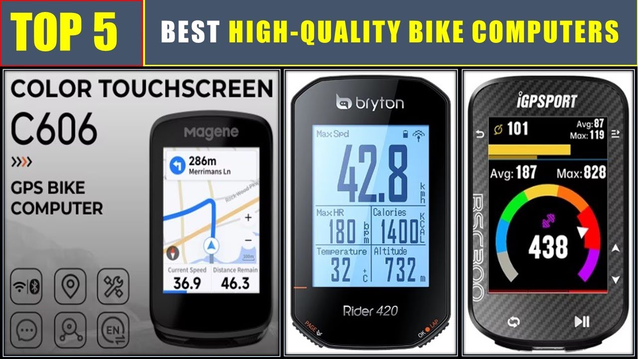 BEST High-Quality Bike Computers In 2024 - 5 Best Touch-screen Bike Computer GPS Map Navigation WiFi