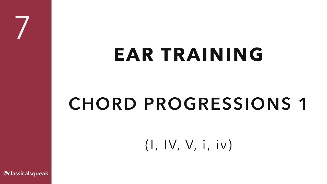 RCM Level 7 Chord Progressions I-IV-I/i-iv-i, I-V-I/i-V-i or I-IV-V/i-iv-V (Ear Training) | Set 1