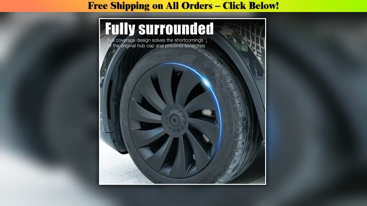 4PCS 19 inch Wheel Cover 2025 for Tesla Model Y Juniper Accessories Performance Crossflow Wheel