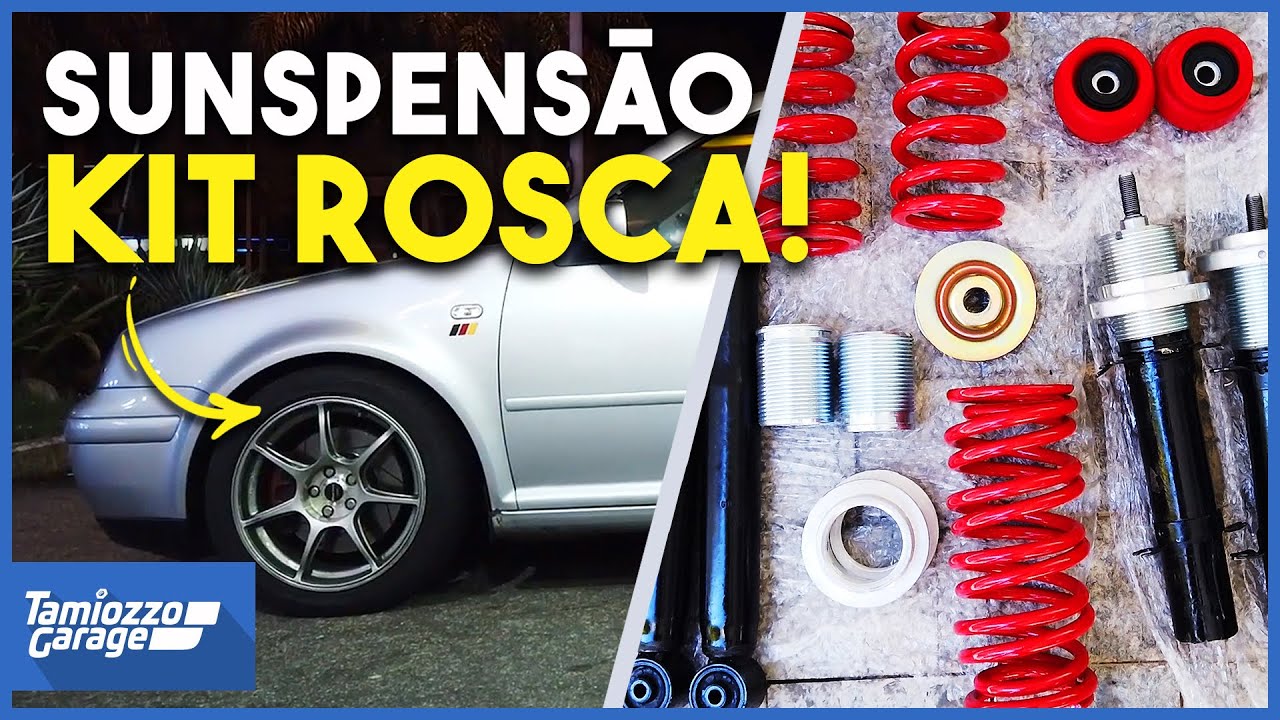 GOLF GTI MK4 - INSTALANDO KIT DE SUSPENS&Atilde;O DE ROSCA DA BLACK Z