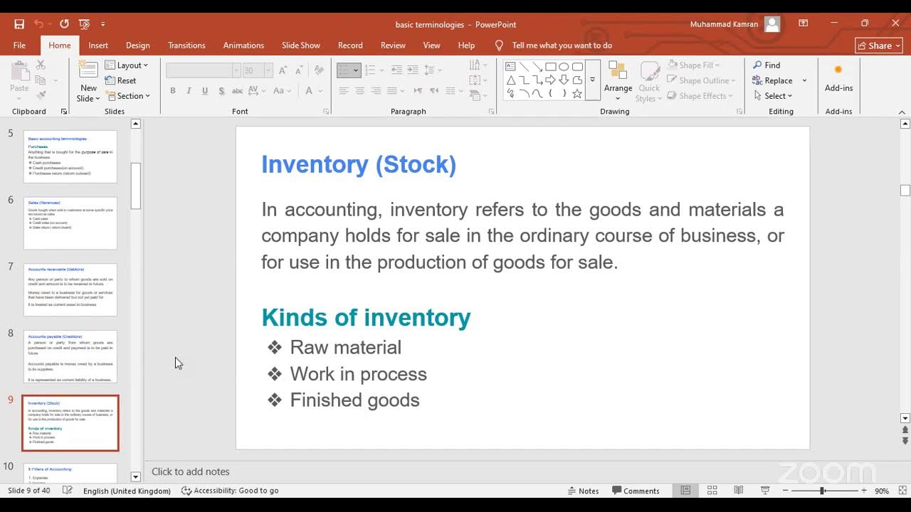 Accounts And Finance Class - Batch # 3 - Lecture # 6