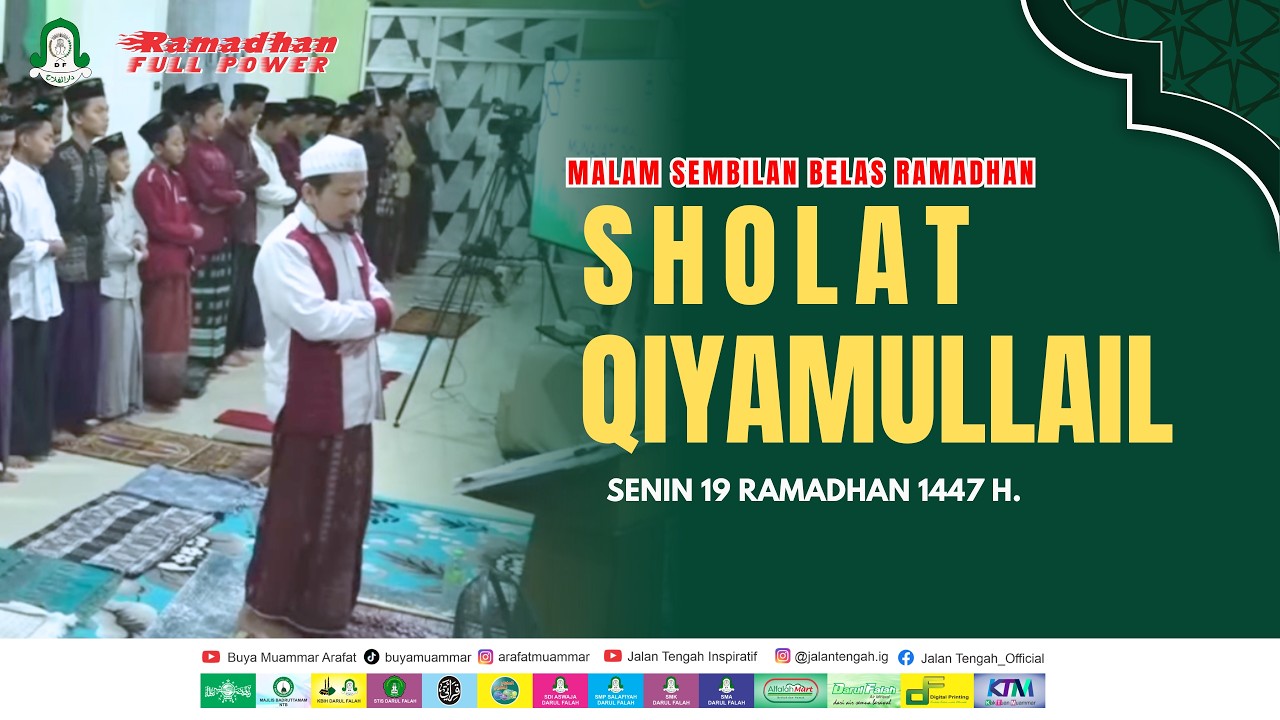 🔴 LIVE..!! SHOLAT QIYAMULLAIL MALAM KE SEMBILAN RAMADHAN