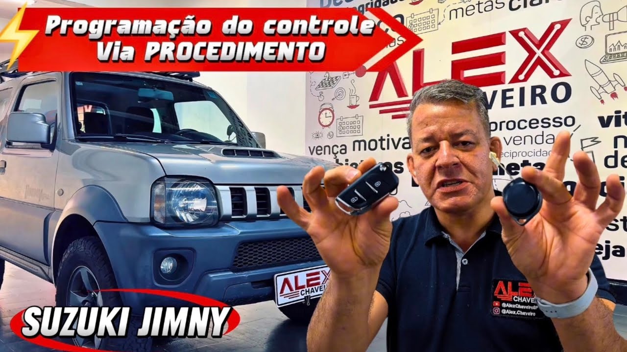 PROGRAMAÇÃO DO CONTROLE DA CHAVE SUZUKI JIMNY | Passo a Passo Completo