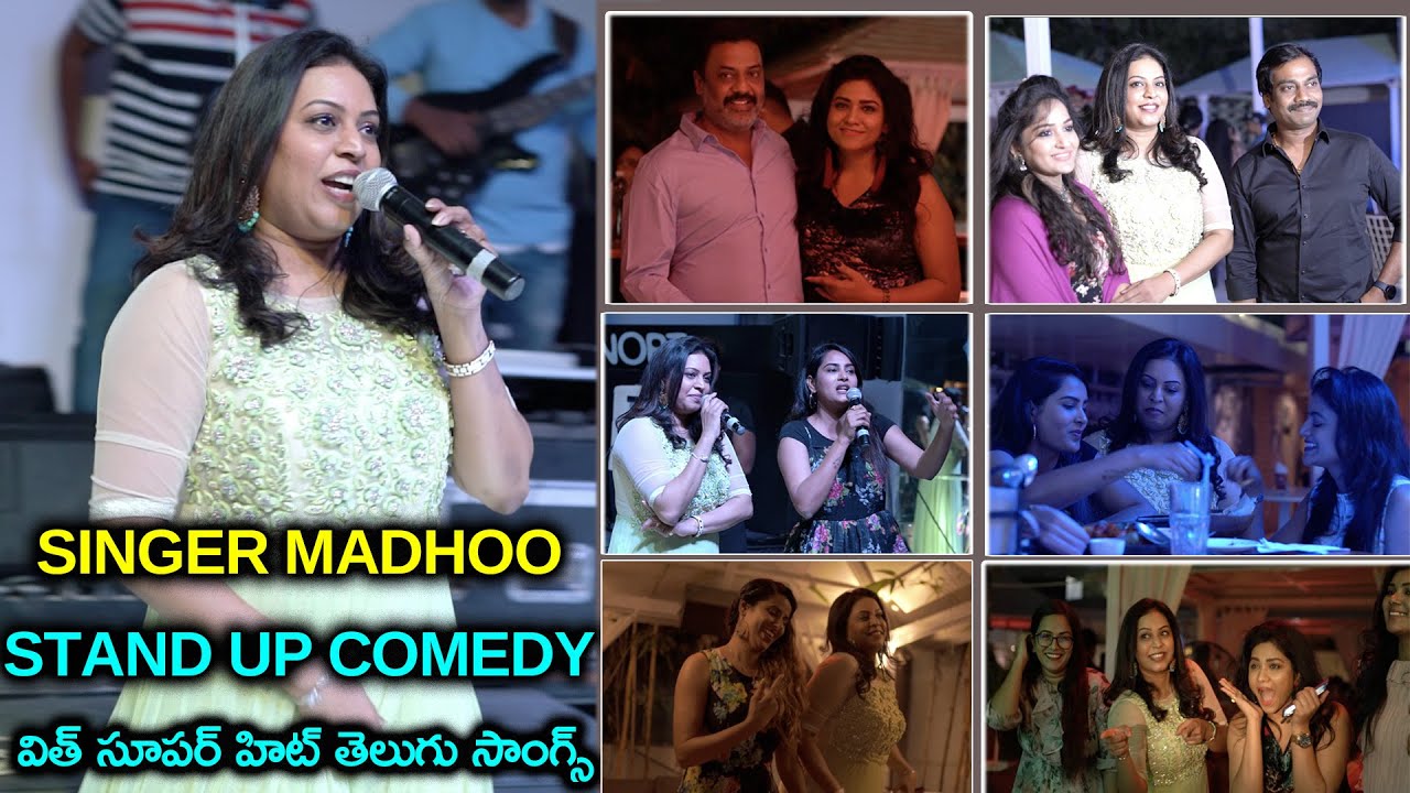 Singer Madhoo Performing Super Hit Telugu Songs | Stand UP Comedy | Aadhan Talkes