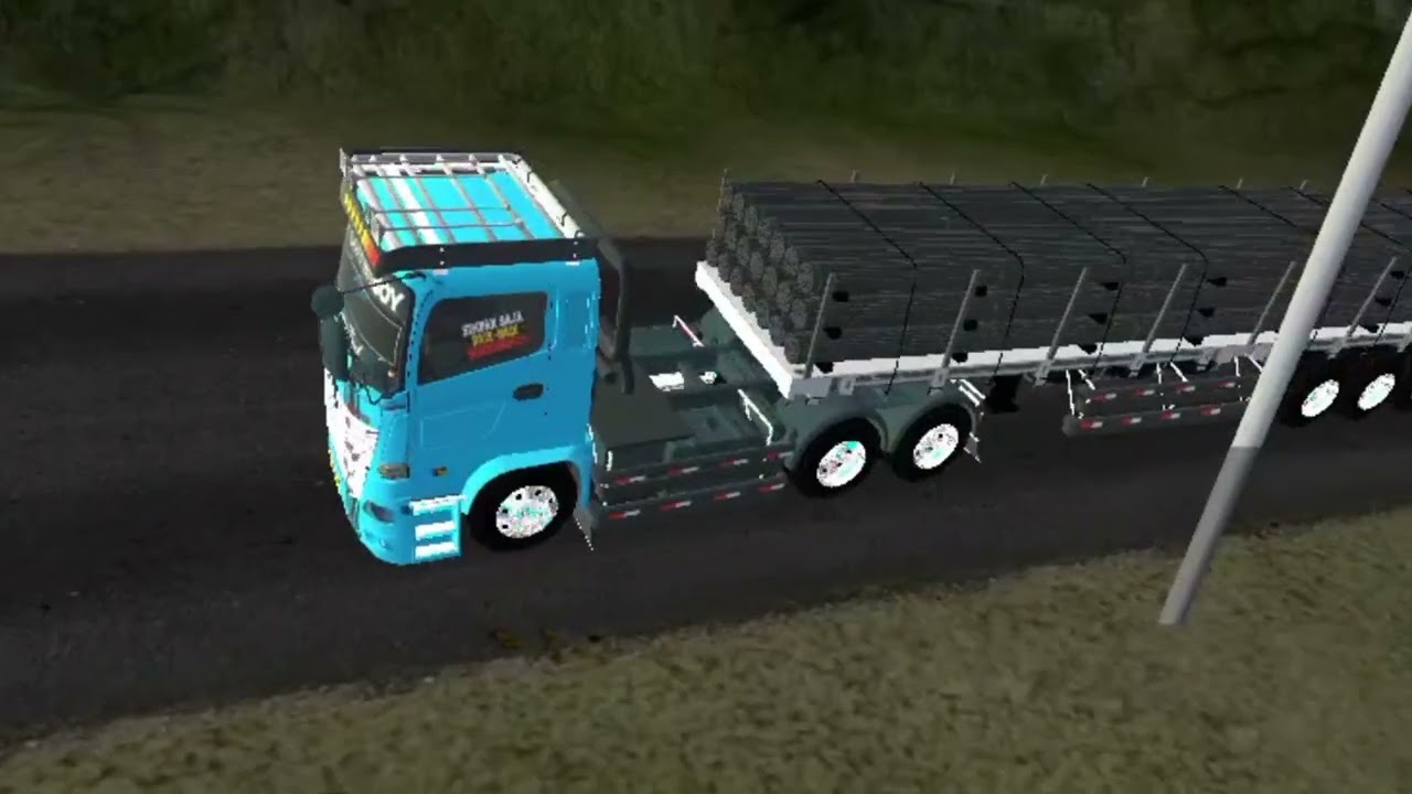 HINO 500 TRAILER, GAGAL NANJAK+FULE MUATAN