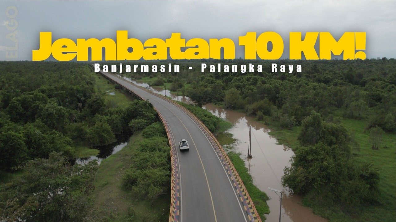 10 KM di Tengah Rawa Kalimantan! Roadtrip Banjarmasin ke Palangka Raya