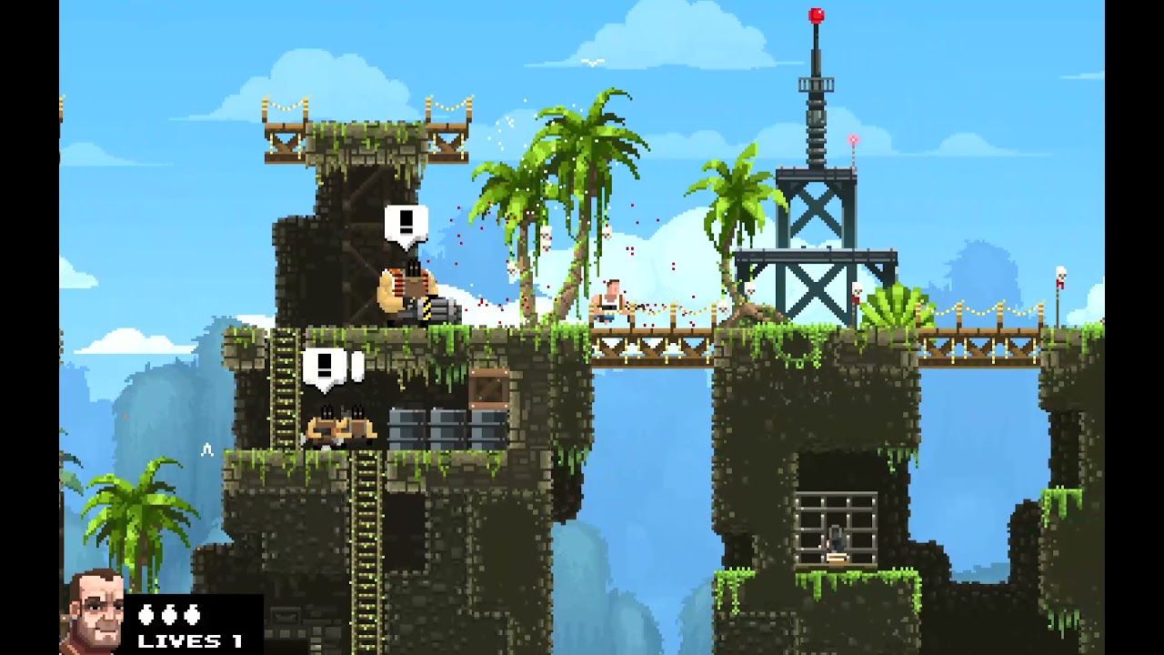 Playing old BROFORCE - Part 2 [Broforce Brototype]