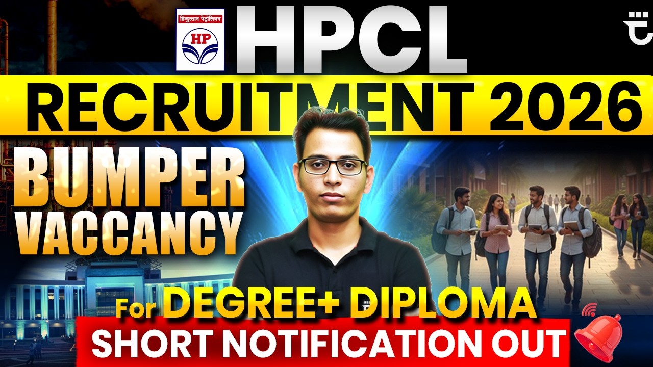 HPCL 2026 Recruitment For Degree | Bumper Vaccancies | Short Notification | Sumit Prajapati Sir