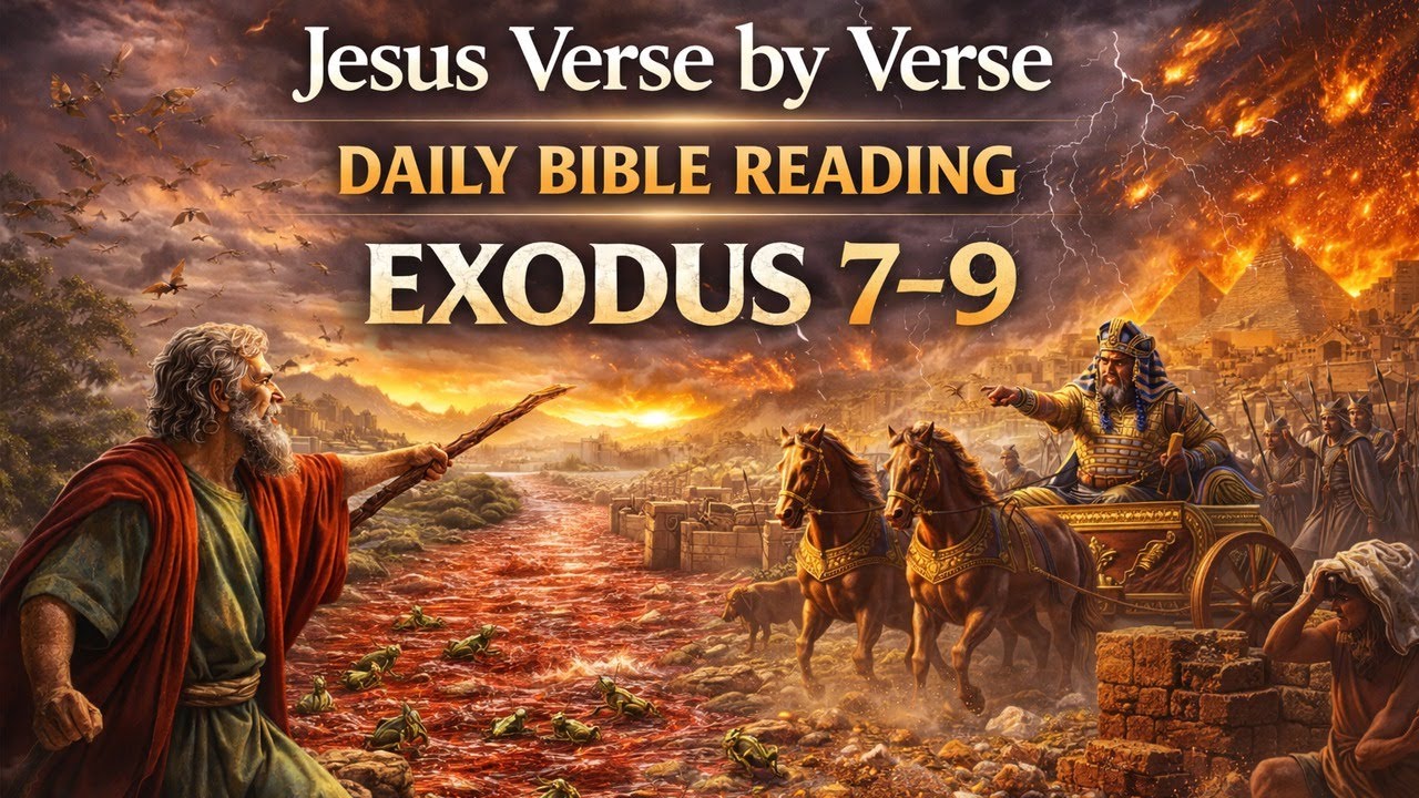 📖 Bible in a Year - Day 32: Exodus 7–9 Plagues Begin, Pharaoh Hardens, and God Makes His Name Known
