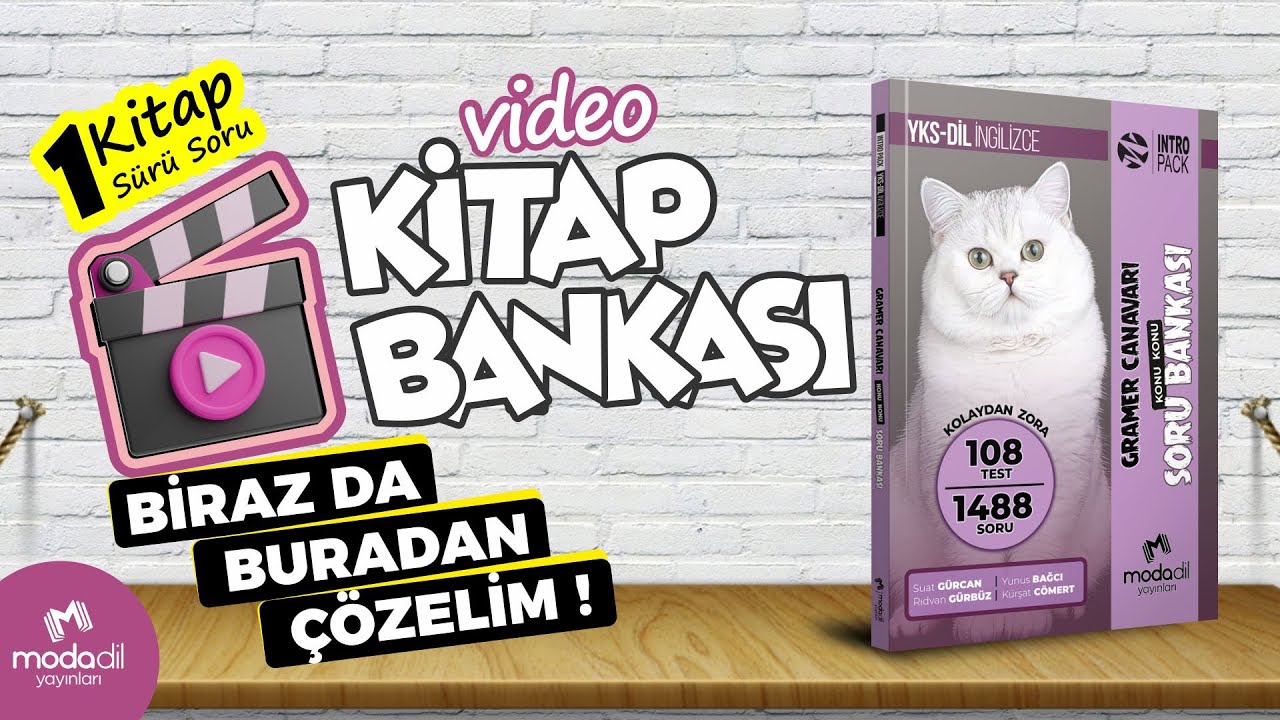 2024 YKS-DİL Video Kitap Bankası - Gramer Canavarı Soru Bankası
