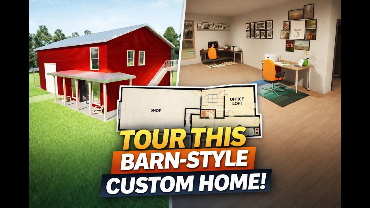 Morton Buildings Barndominium with Shop, Horse Stalls & Rooftop Deck — 4,322 SF Dream Build!