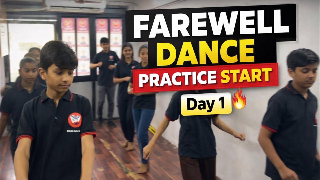 Farewell Dance Practice Day 1 💃🔥 | 10 Din Ki Full Taiyari | Vlog