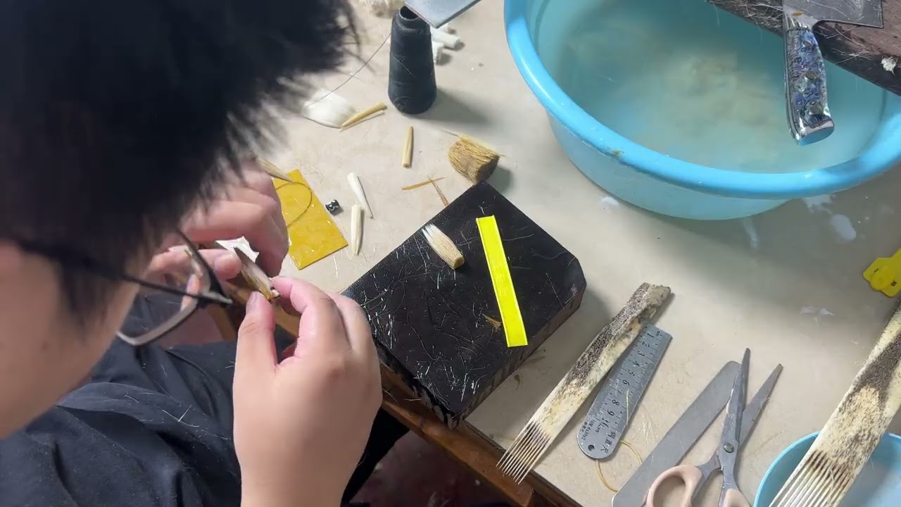 保姆级毛笔制作方法，很解压，看完视频感觉制作毛笔很容易！