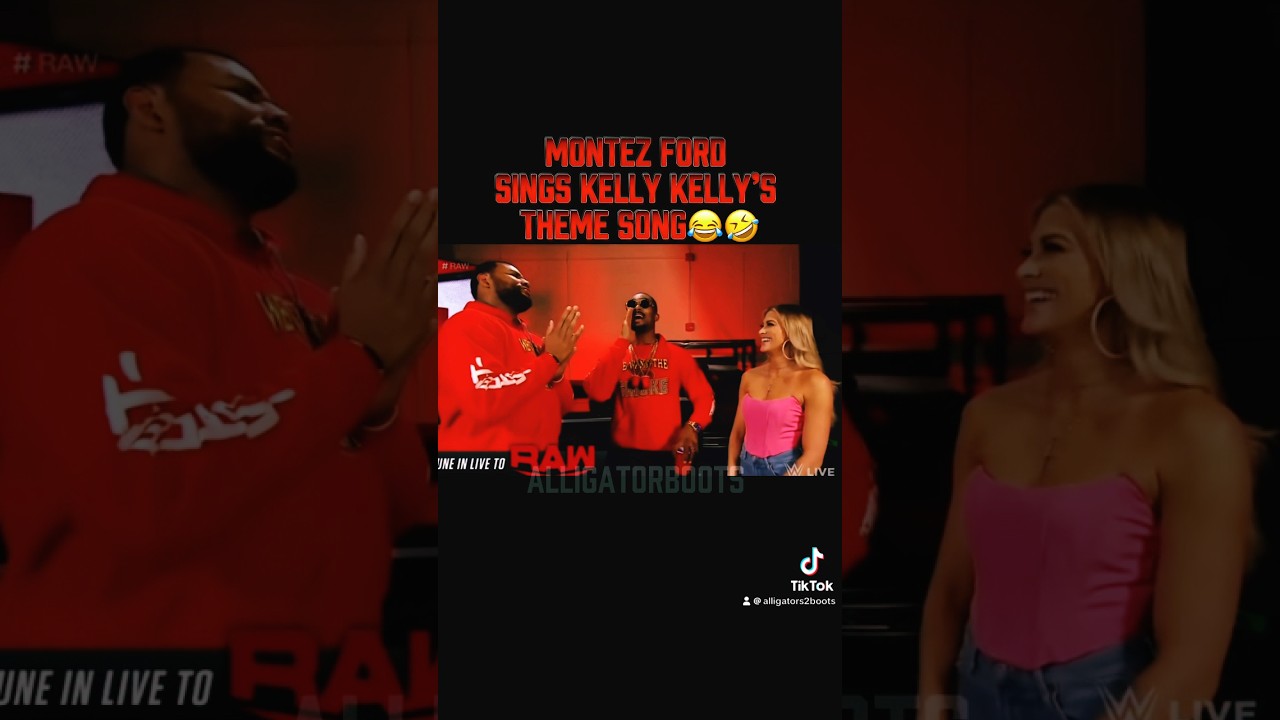 Montez Ford Sings Kelly Kelly&rsquo;s theme song😂🤣 #wrestling #wwe #raw #wrestling #wwesmackdown #wwefan
