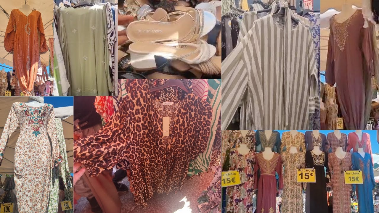 Nouveauté Au Marché De Saint Denis👌🏼جولة معي في أرخص سوق العرب ملابس صيفية صنادل غير الهميزات😍