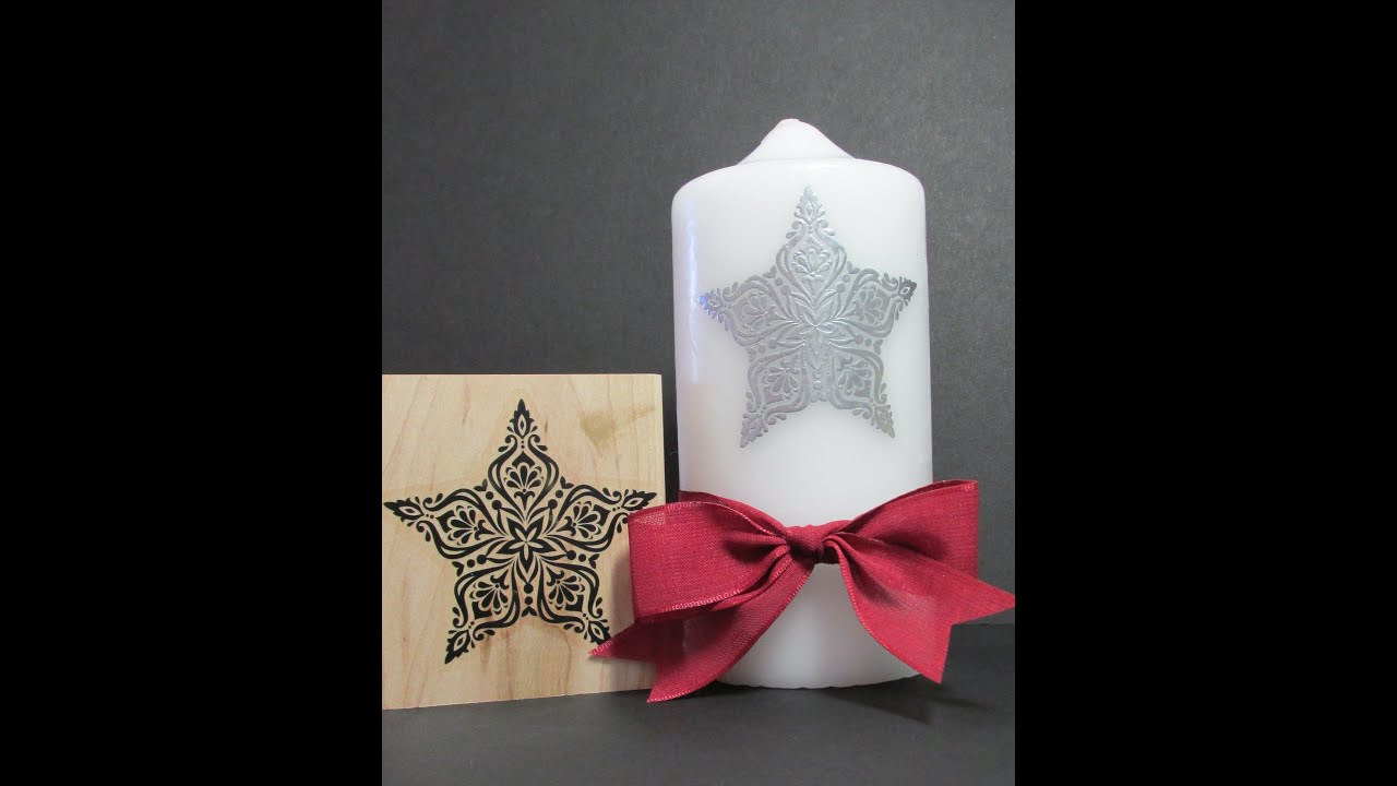 Stampin' Up! Rubber Stamp Technique A Candle
