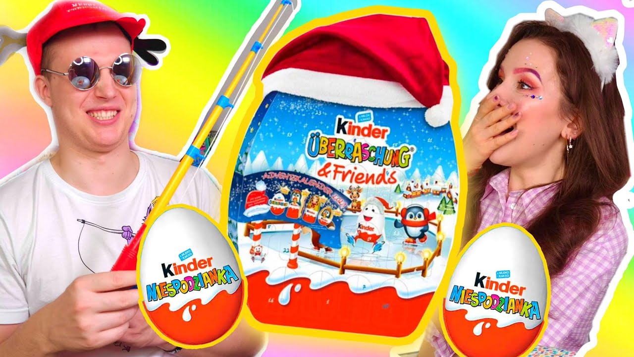 KALENDARZ ADWENTOWY Z KINDER NIESPODZIANKAMI!!!