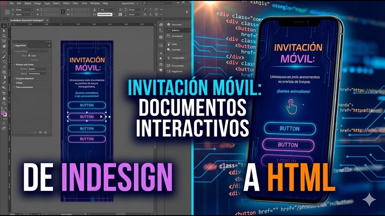 Invitacion móvil: de InDesin a html
