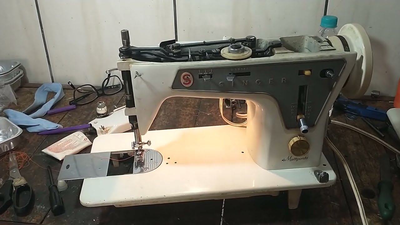 regulagens e macetes da máquina de costura Singer 666 ponto de ouro zigzag