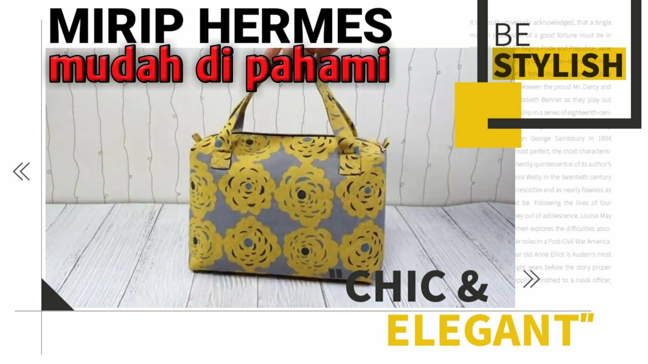 cara membuat tas // membuat tas dari kain perca
